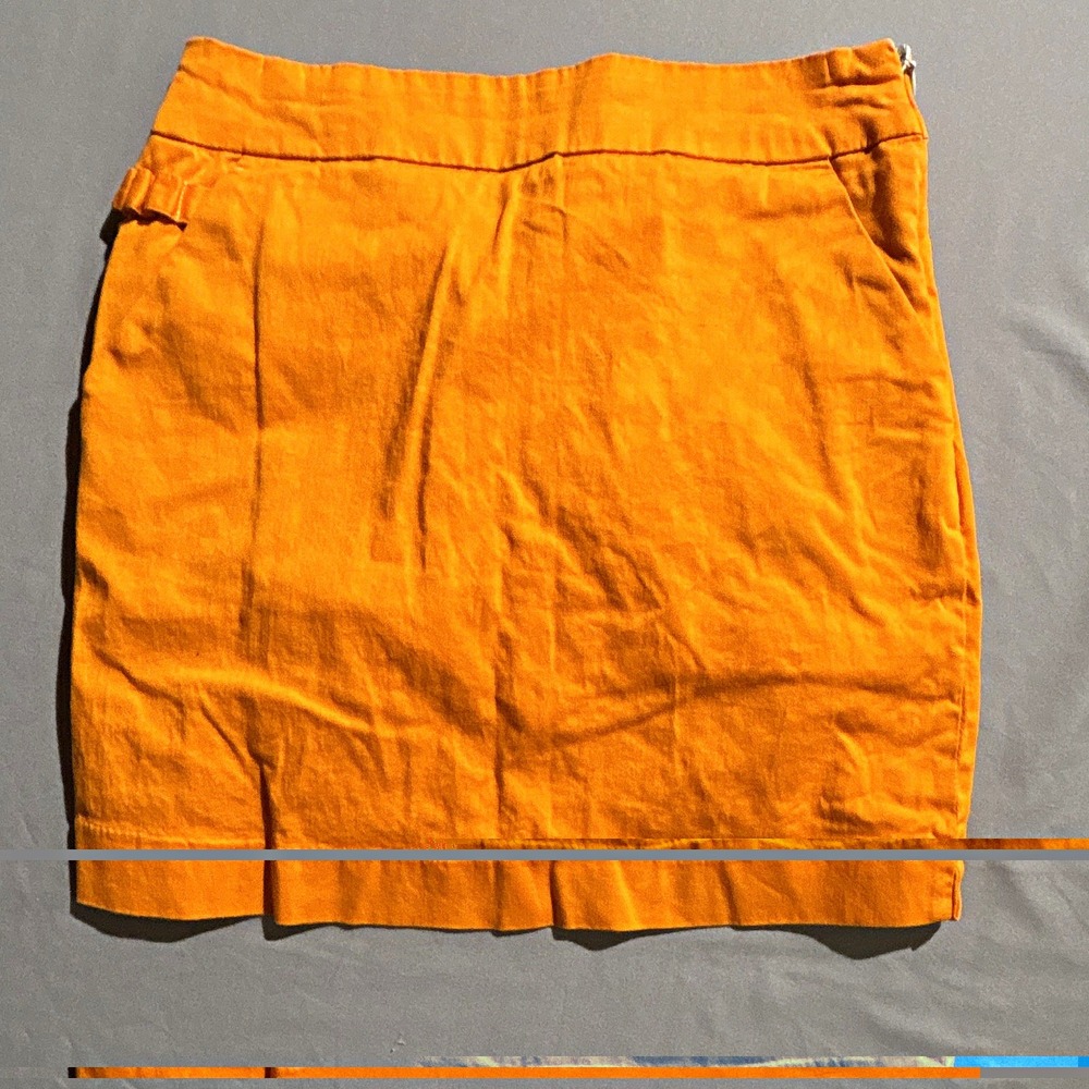 Royal & Awesome Womens Golf Skort Orange Mini Skirt Pockets Size USA 4 EUR 34